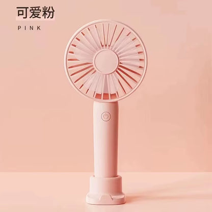 USB Rechargeable Mini Fan Portable Hand Fan Outdoor Air Cooler Table Fan Office Mute Charging Handheld Fan Ventilador