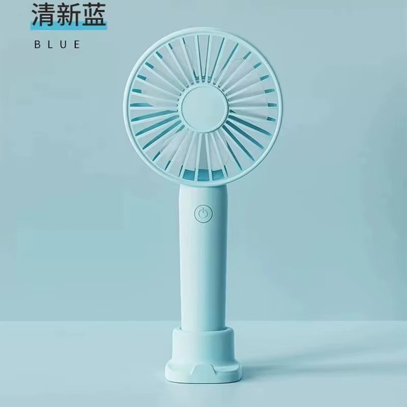 USB Rechargeable Mini Fan Portable Hand Fan Outdoor Air Cooler Table Fan Office Mute Charging Handheld Fan Ventilador