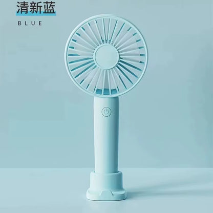 USB Rechargeable Mini Fan Portable Hand Fan Outdoor Air Cooler Table Fan Office Mute Charging Handheld Fan Ventilador